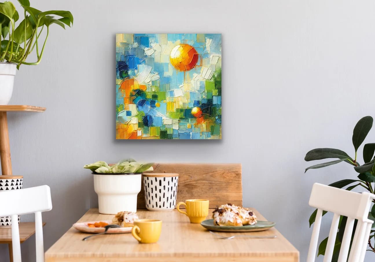 Yaz Mevsimi Kanvas Tablo 60x60cm