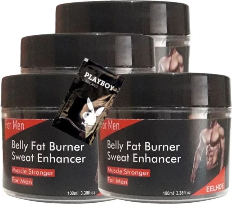 Süper Belly Fatburner Eritmek Için Masaj Bakım Kremi 4X100 Ml+1 Adet Jel ile