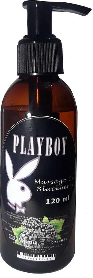 Playboy Black Berry Aromaterapi 120 ml Böğürtlenli Erotiik Masaj Yağı Snmx -/ Playboy Blackberry Massage Oil 120 ml