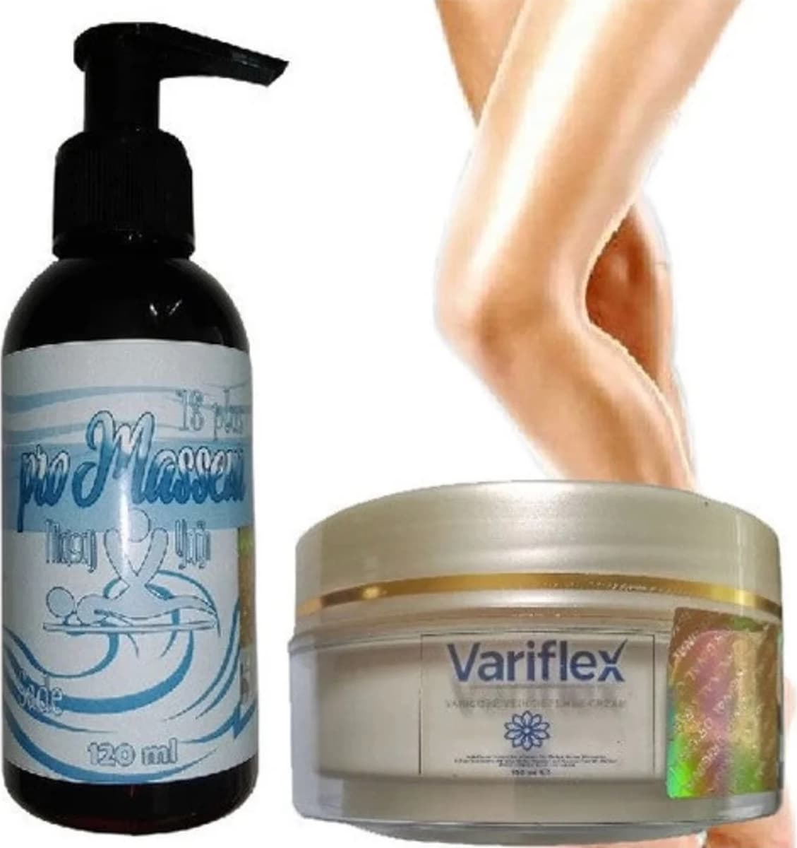 Promasseur Plus Kokusuz Tatsız Sade Masaj Yağı-Variflex Krem ile