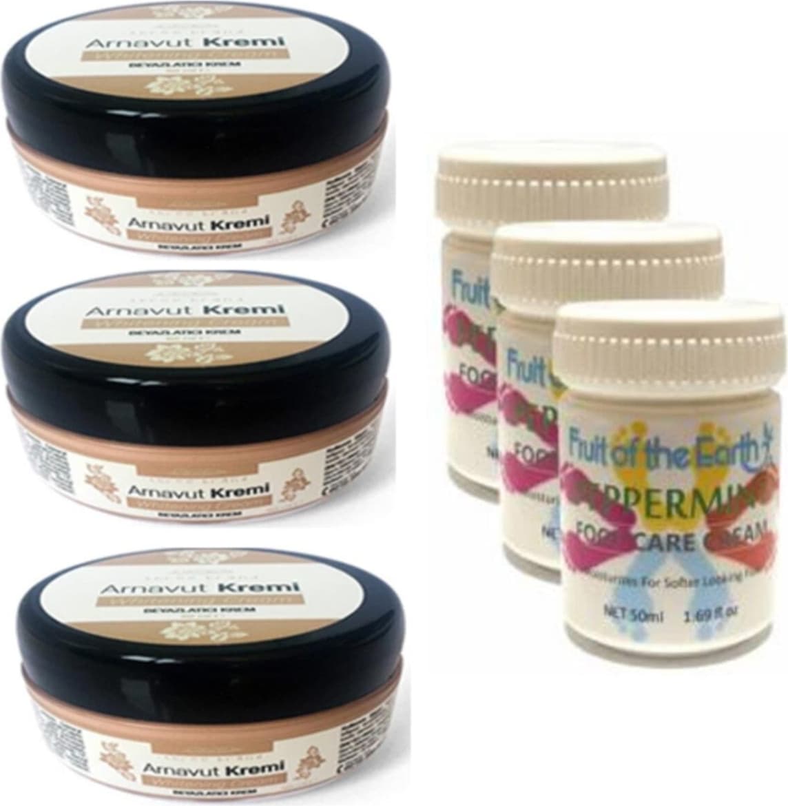 Hintohu Three Brand 50ML Arnavutaklıkkremi 3AD+FOOT Carecream 50ML Ayak Bakımkremi Naneferahlığıvekokusu 3AD