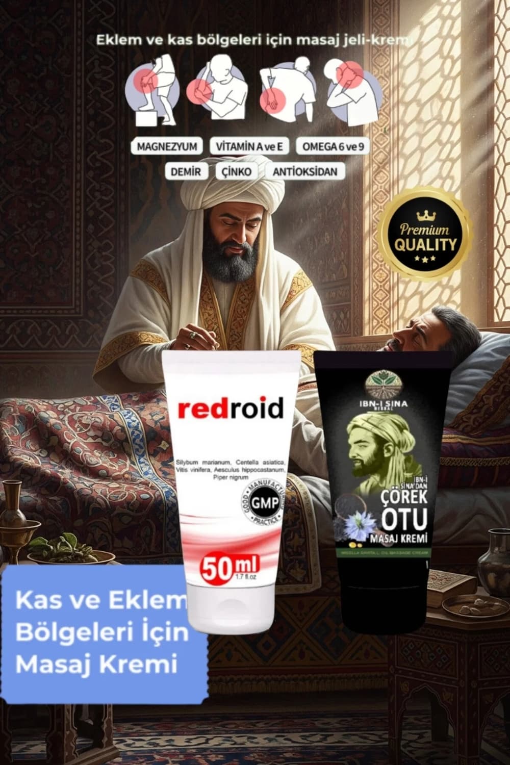Redroid Bakım Kremi 50 Ml+Ibn-I Sina Çörek Otu Kremi 50 ml