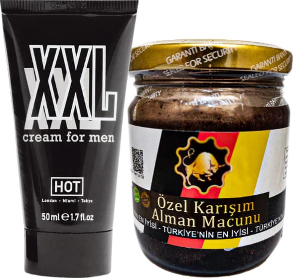 Hotxxl 50 ml Erkeğe Krem + Erkeğe 240 gr Alman Macunu