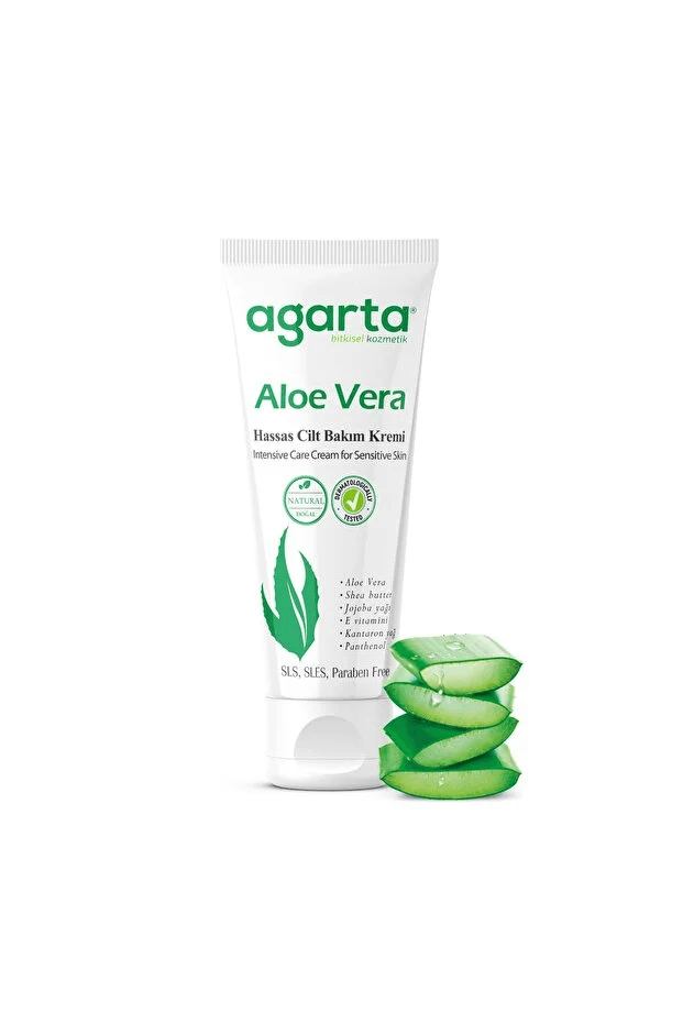 Yüz Bakim Kremi 75ML & Aloe Verali Gündüz İçin Doğal Yüz Bakim Kremi
