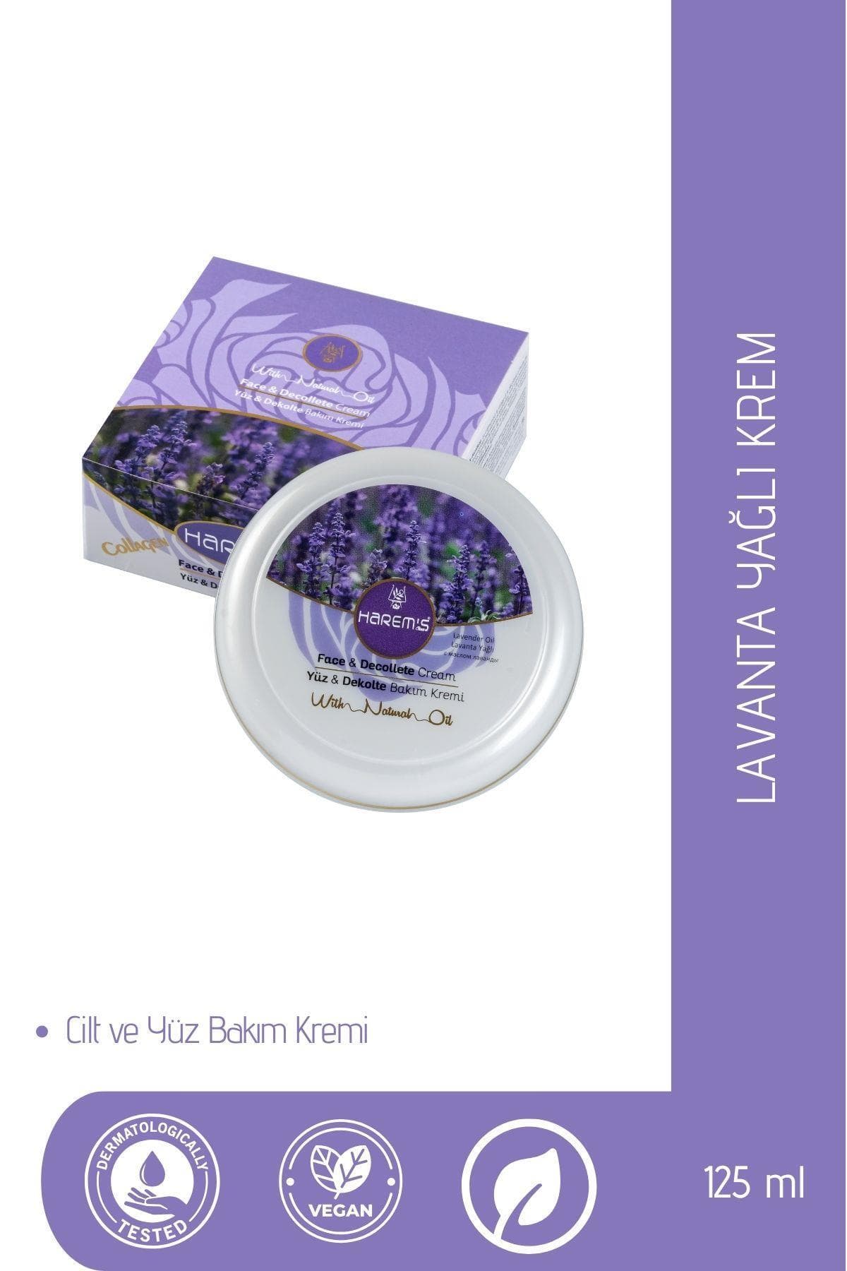Yüz Bakim Kremi & Lavanta Özlü Yüz Ve Dekolte Gündüz Bakim Kremi 125ML