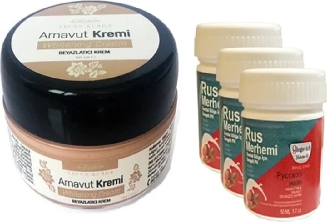 Süper Three Brand Arnavut Kremi1 Adet + Rus Merhemi 50 ml 3 Adet
