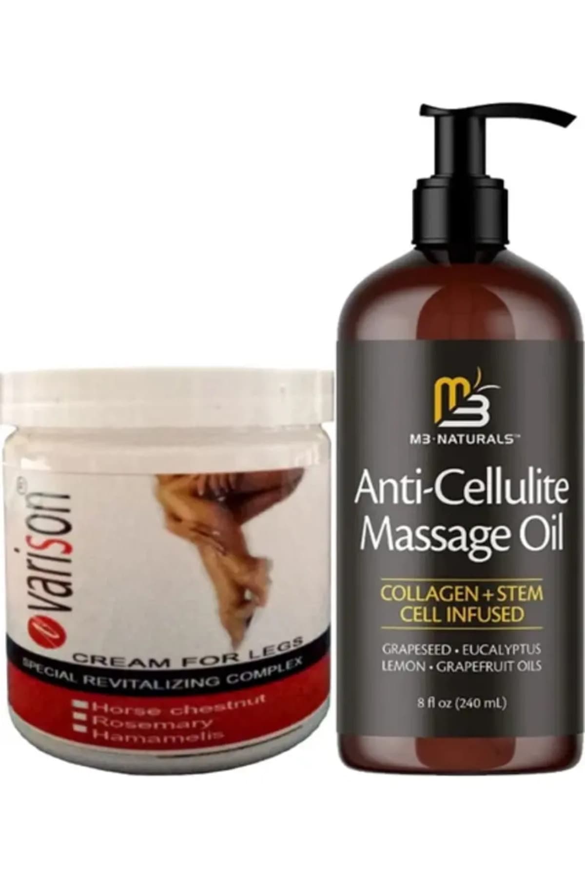 Varison 200 ml Kremi + Anti-Cellulite Massage Oil 240 ml Masaj Yağı