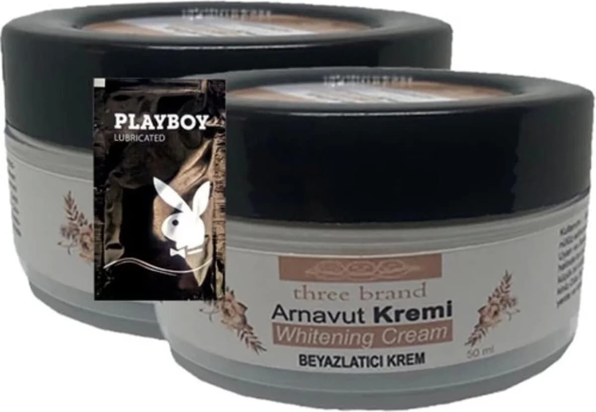 Süper Three Brand Arnavut Kremi 2li Whitening Cream Bölgesel Kremi 50 ml + 1 Hediye Jel