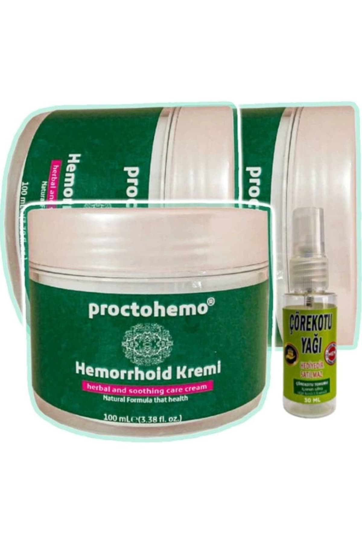 Proctohemo Krem 100 ml x 3 adet + Çörek Otu Yağı 30 ml