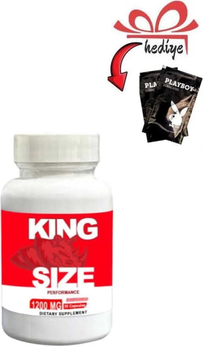 King Size Erkeklere Özel 30lu + Kayganlaştırıcı Jelle