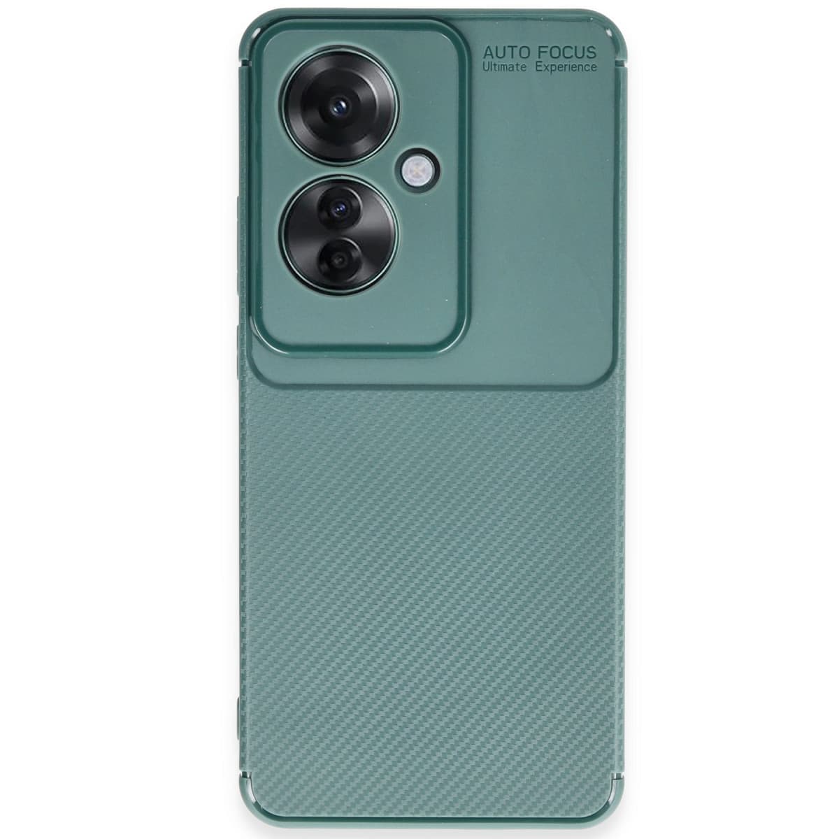 Reno 11F Kılıf Auto Focus Karbon Kapak - Koyu Yeşil