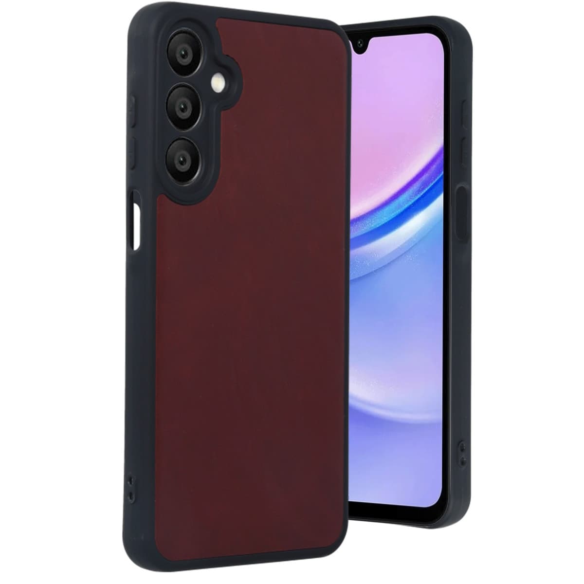 Galaxy A16 5G Kılıf Aras Deri Kapak - Bordo