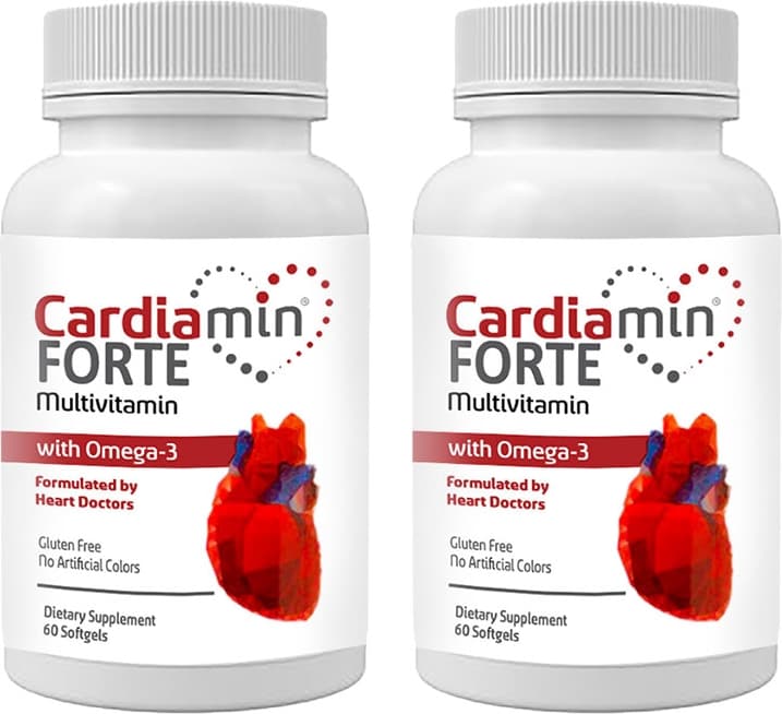 Cardiamin Forte: 2 Adet Multivitaminli OMEGA3LÜ 60 Soft Jel Kapsüllü Formül