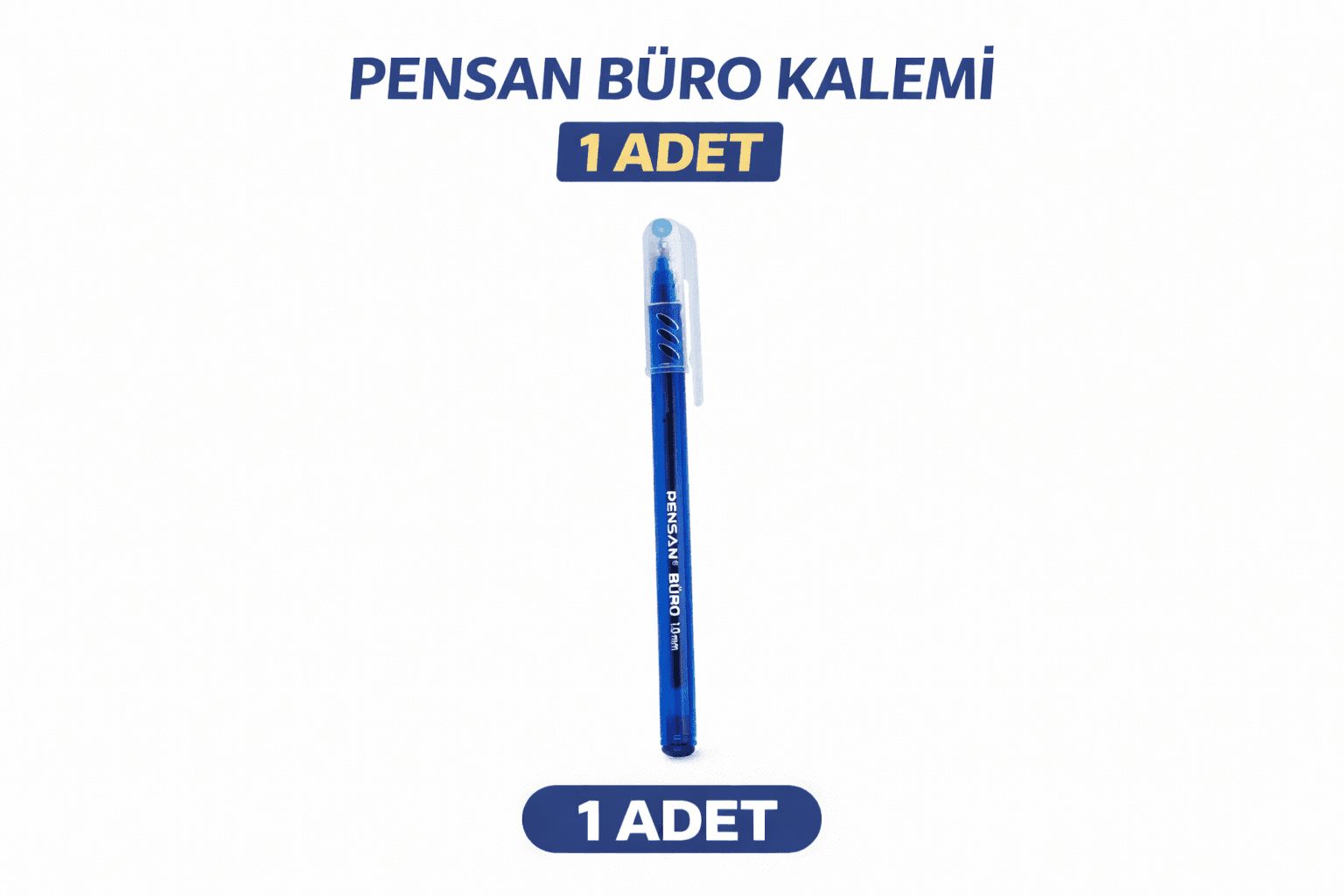Pensan Büro Tükenmez Kalem 1.0 mm Mavi 1 Adet