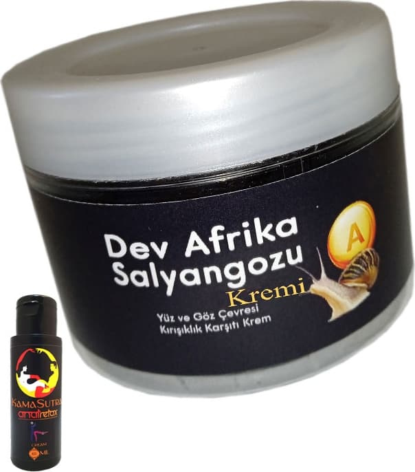 Giant Dev Afrikasalyangozu Yaşlanmakarşıtı Krem 100ML + L.kamasutra Bay Bayan Analrahatlatıcı Crem