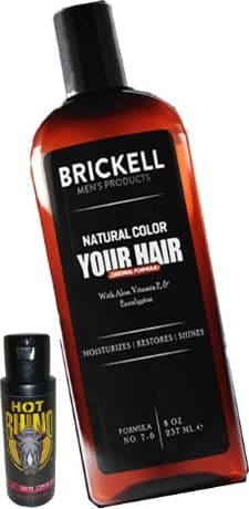 Brickell 237 ml Erkeklere Özel Saçsakal Beyazlıkgiderici Şampuan + Hotrhino Erkekler Için Büyütücükalınlaştırıcı Xxxlkrem