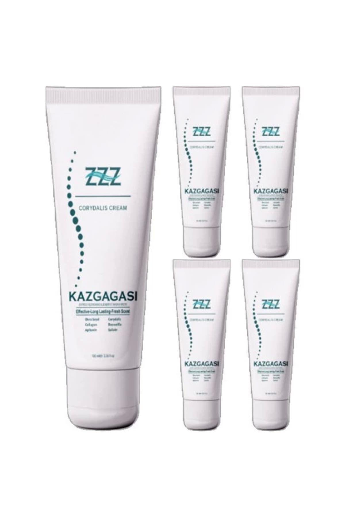 ZZZ Kaz Gagası 5 Adet Özel Karışımlı 100 ml Rahatlatıcı Masaj Kremi
