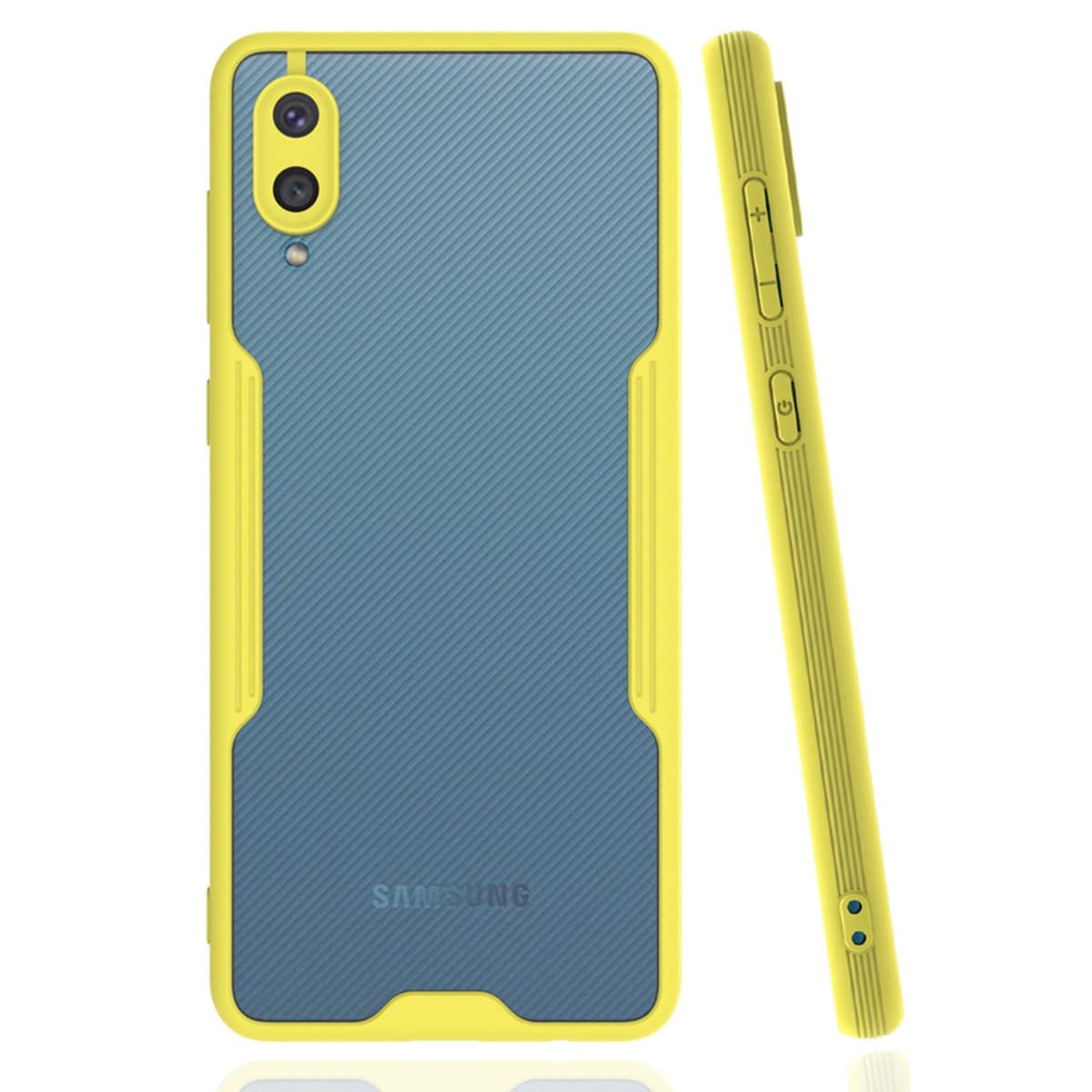 Galaxy A02 Kılıf Platin Silikon - Sarı