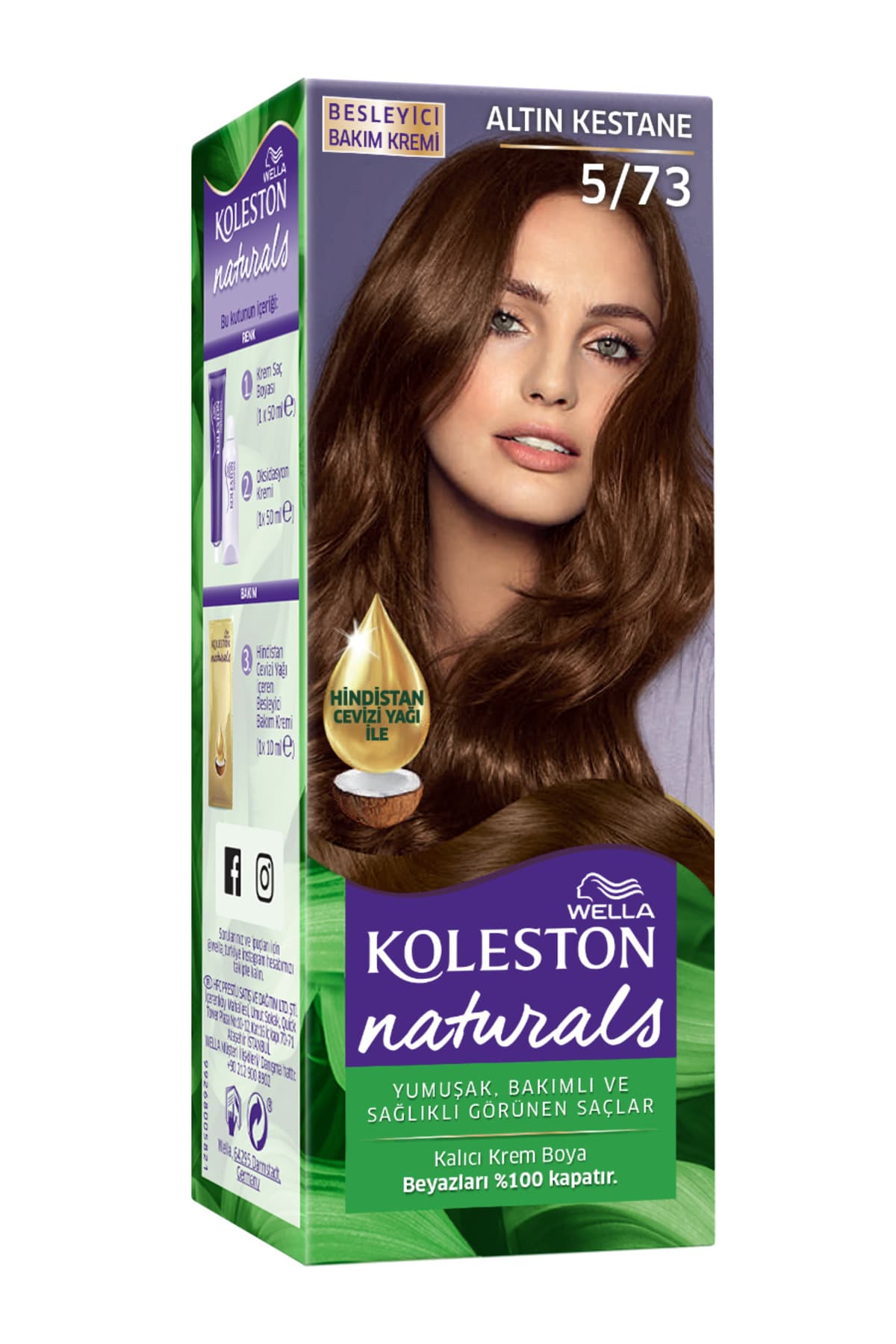 Naturals Saç Boyası 5/73 Altın Kestane