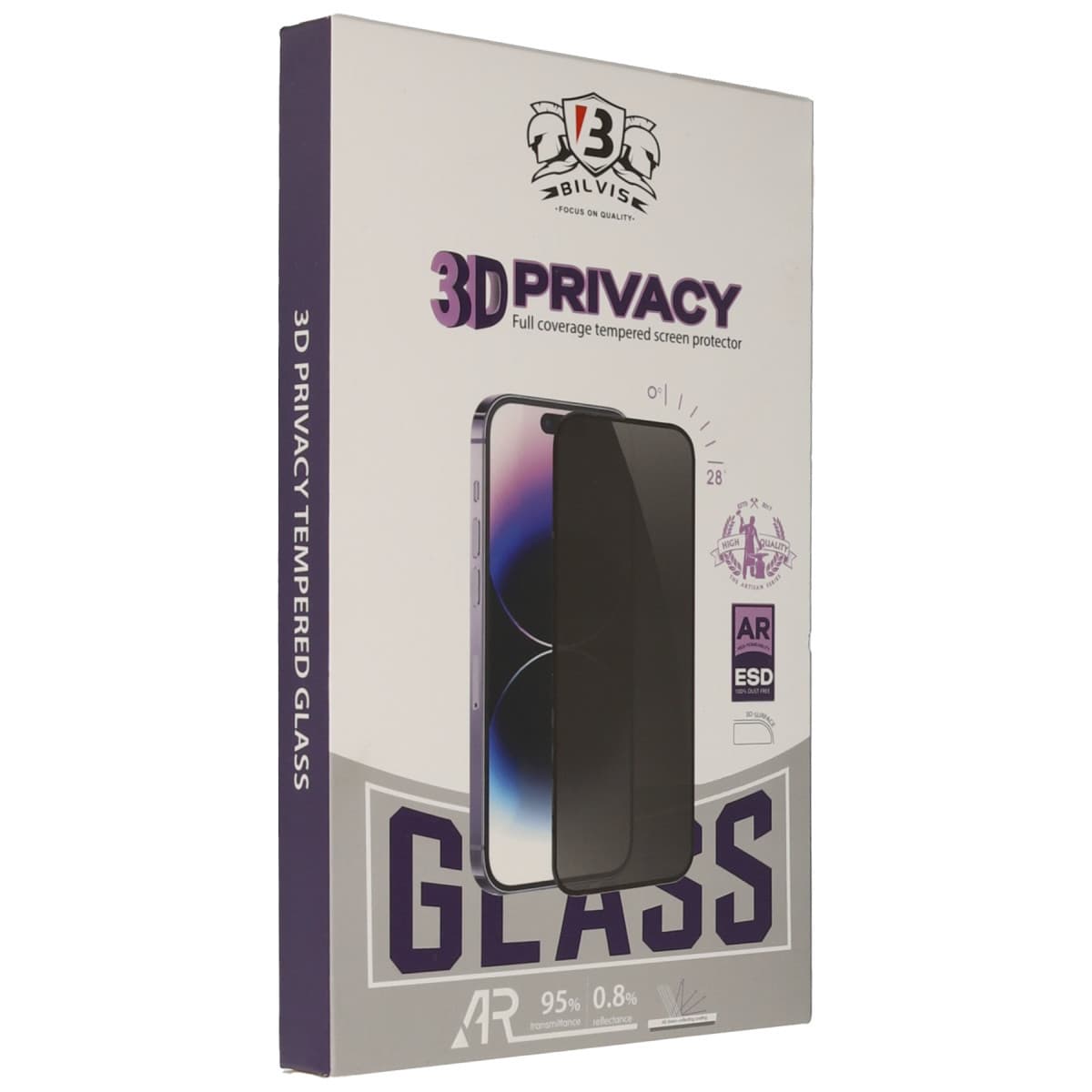 iPhone 17 Pro Bilvis 3D Hayalet Cam Ekran Koruyucu