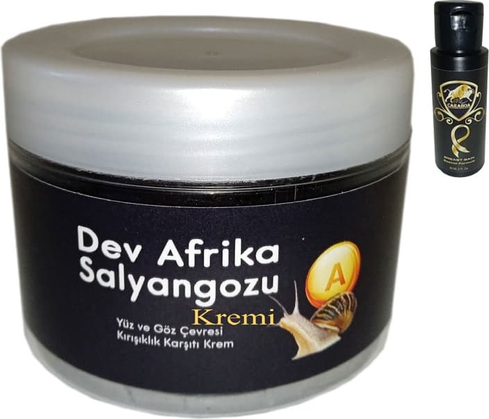 Giant Dev Afrikasalyangozu Yaşlanmakarşıtı Krem 100ML + Caraboa Bayan Göğüsşekillendirici Krem 60 ml