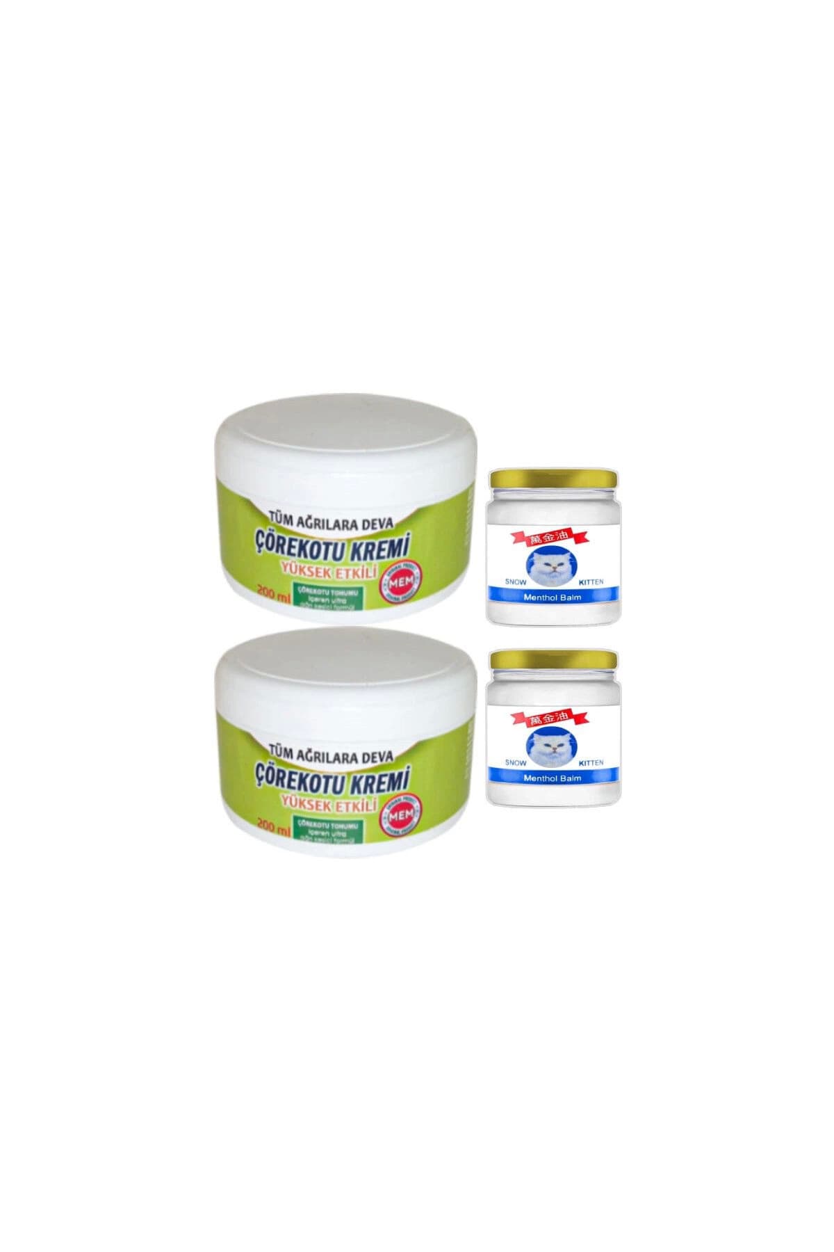 Çörek Otu Rahatlama XL Boy Krem 2x200 ml+2x50 ml Snow Kitten Krem