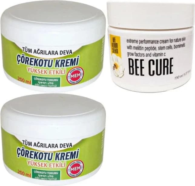 Çörek Otu Kremi Büyük Xl Boy 2X200 Ml+ Bee Cure 150 ml Krem