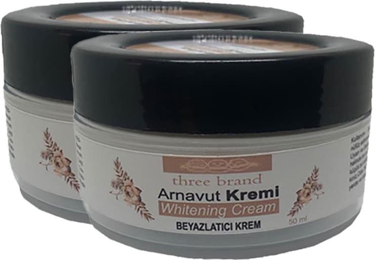 Three Brand Arnavut Kremi 2 Adet Whitens Cream Tüm Bölge Aklık Kremi 50 ml