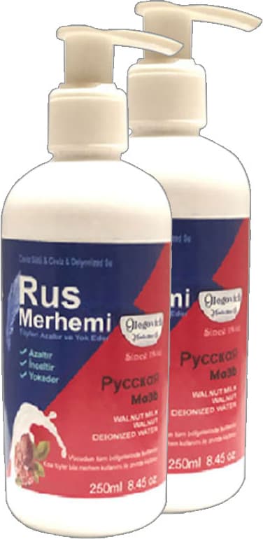 Glegnd Tüylere Krem2 Adet x 250 ml Ceviz Sütlü & Cevizli Russ Merhemi