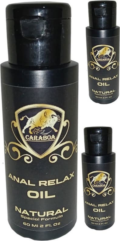Caraboa Kadınlar ve Ap.erkekler Için Analrelax Oil 3 Adet Lubricantanalrahatlatıcı Kasgevşetici Kaydırıcıyağ 60 ml
