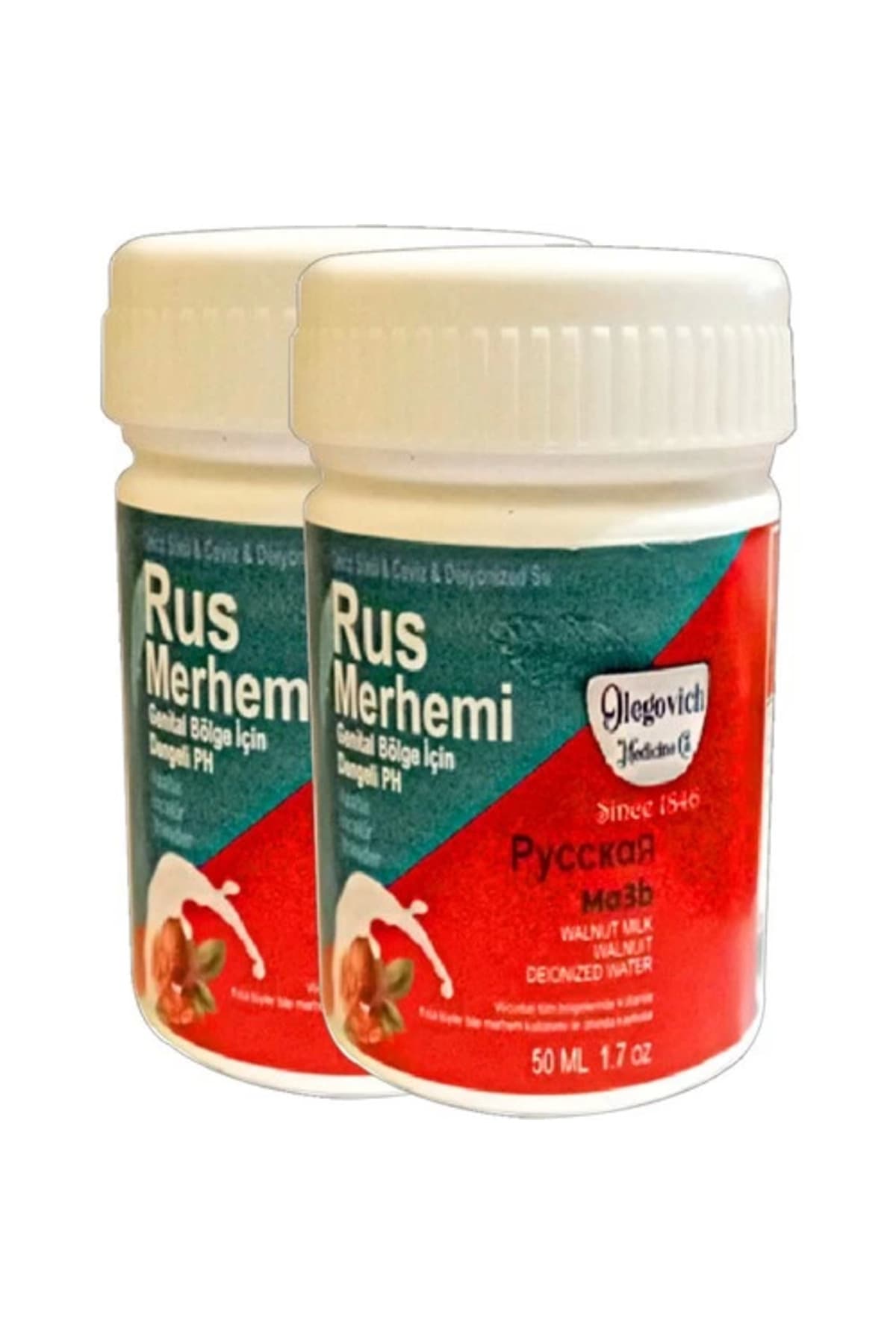 Valnut Milk & Walnut Russ Merhemi 2 Adet x 50 ml Kadın Özel Yerler Tüylere Krem
