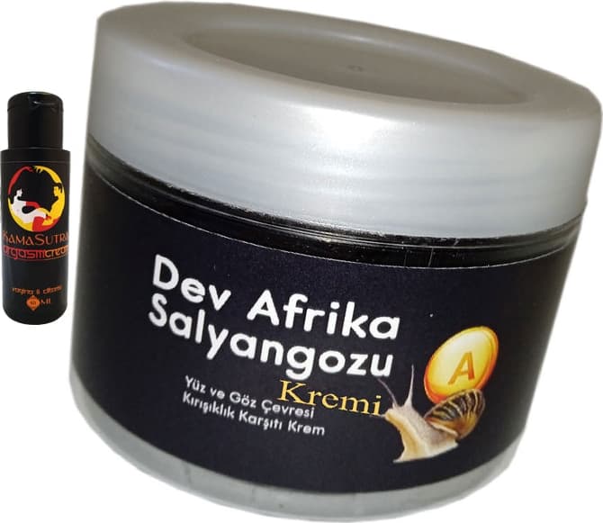 Giant Afrika Kasutra:30 Anti-Aging Krem 100ML Dev Afrikasalyangozu + L.kamasutra Bayan Orgazmkremi