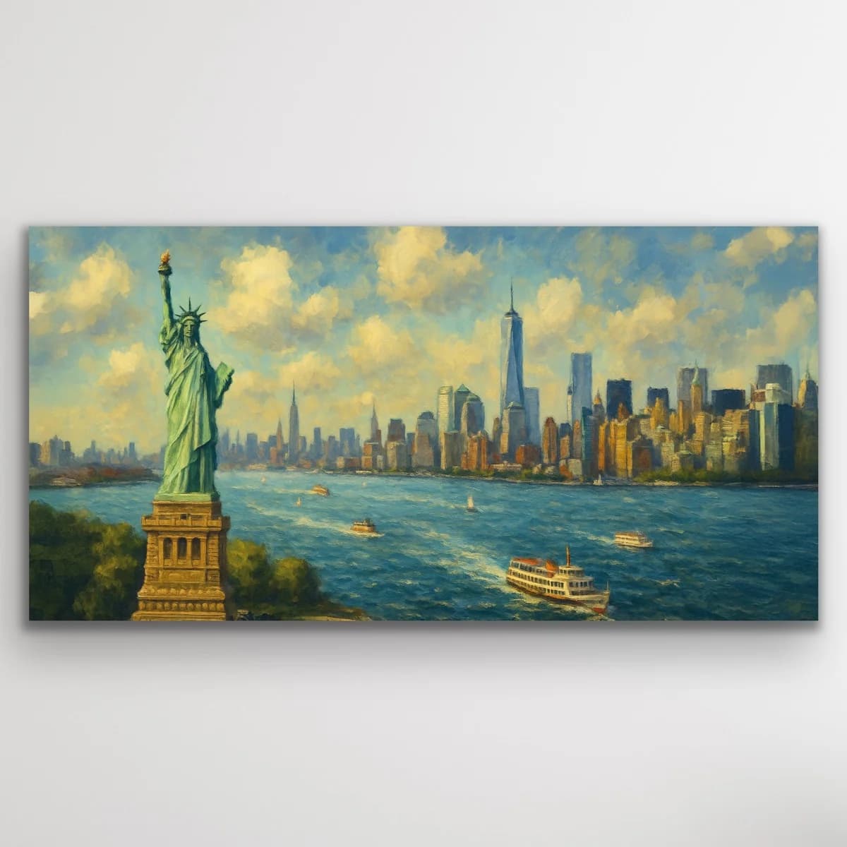 Özgürlük Heykeli Kanvas Tablo 60x120cm