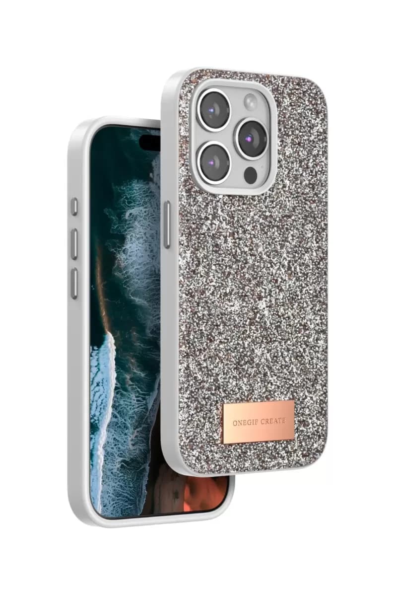 iPhone 14 Pro Bright Simli Kapak - Gold