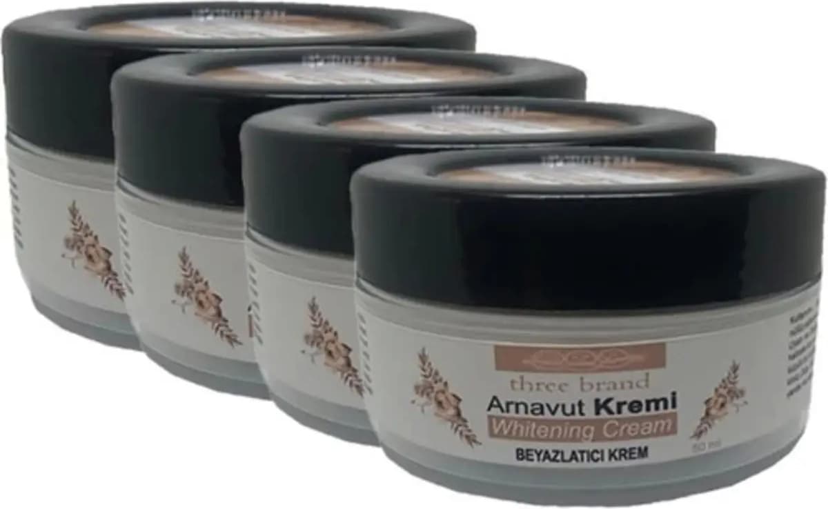 Three Brand 4lü Adet Arnavut Kremi Whitens Cream Tüm Bölge Kremi 50 ml HAZN926000419