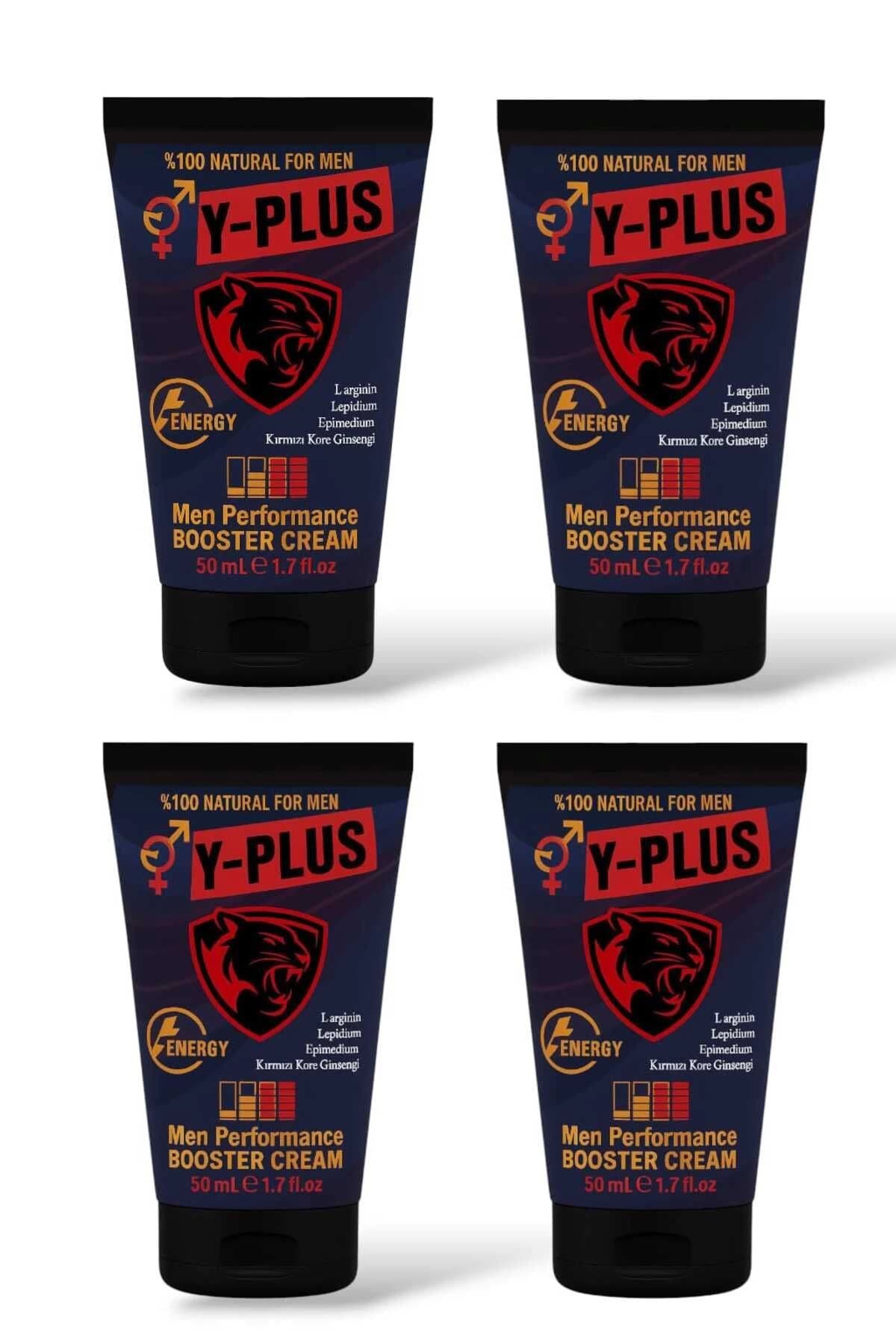 Y-Plus Kırmızı Kore Ginsengli Natural Men Booster Cream 50 ml X 4 Adet