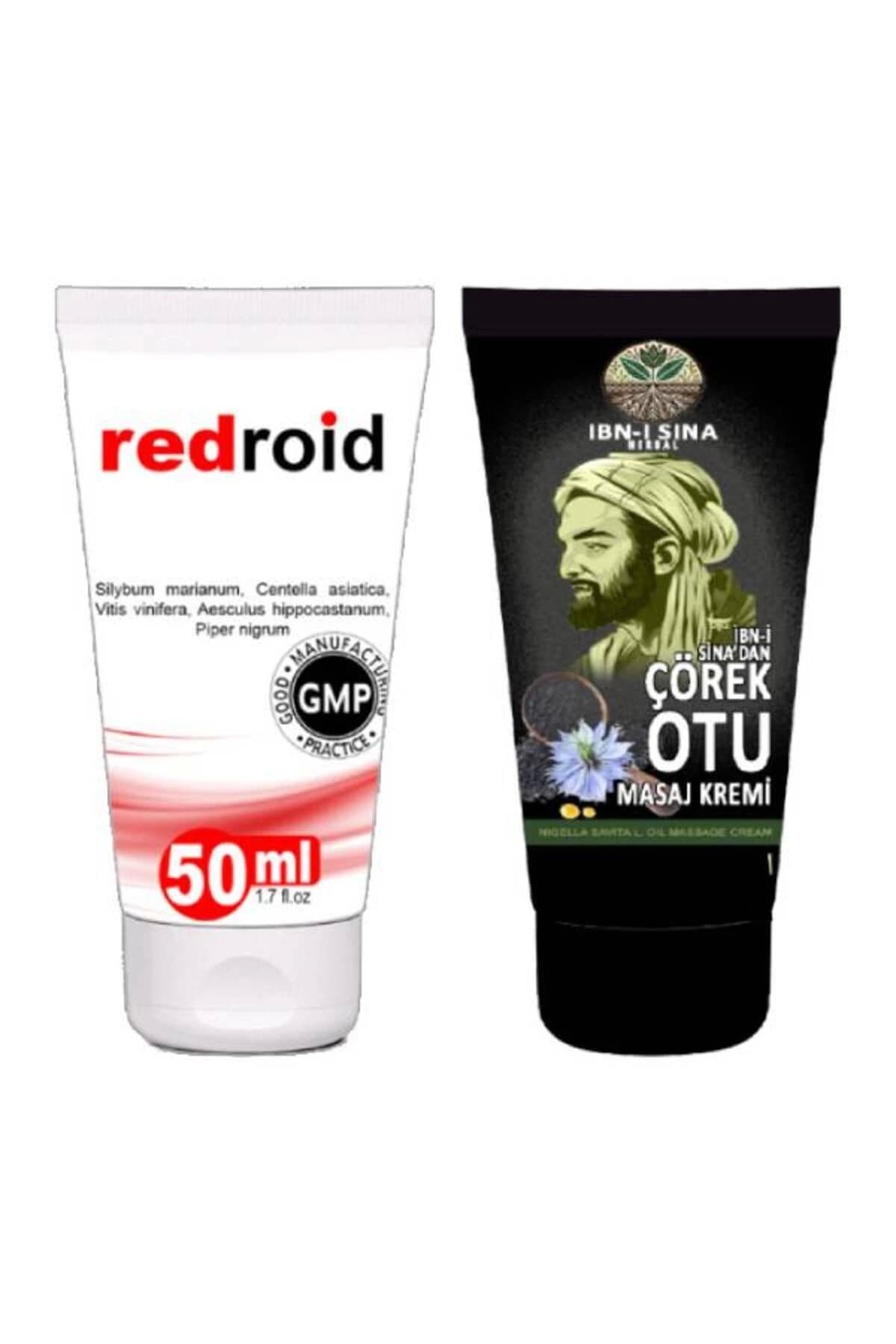 Redroid Rahatlatıcı Bakım Kremi 50 ml+İbn-i Sina Çörek Otu Kremi 50 ml