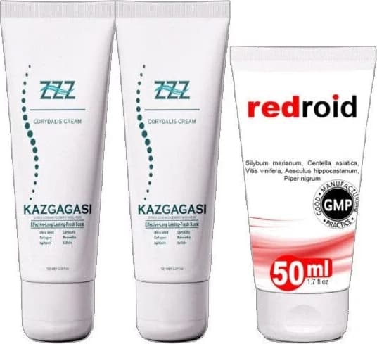 Kaz Gagası Kremi 2X100 ml + Redroid Krem 1X50 ml