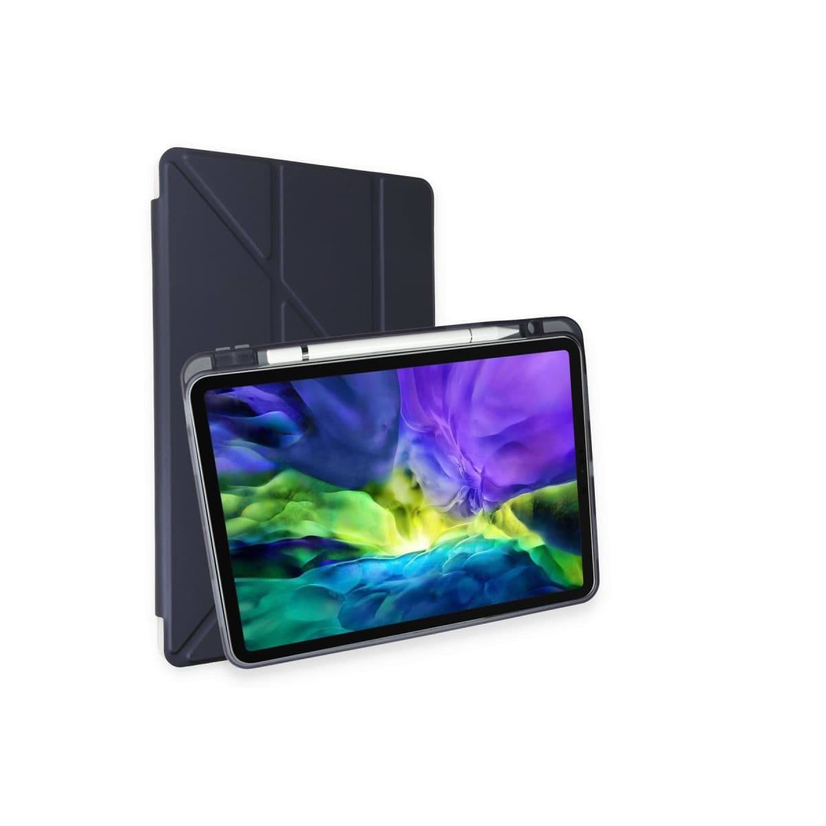 iPad Air 4 10.9 Kılıf Kalemlikli Mars Tablet Kılıfı - Lacivert