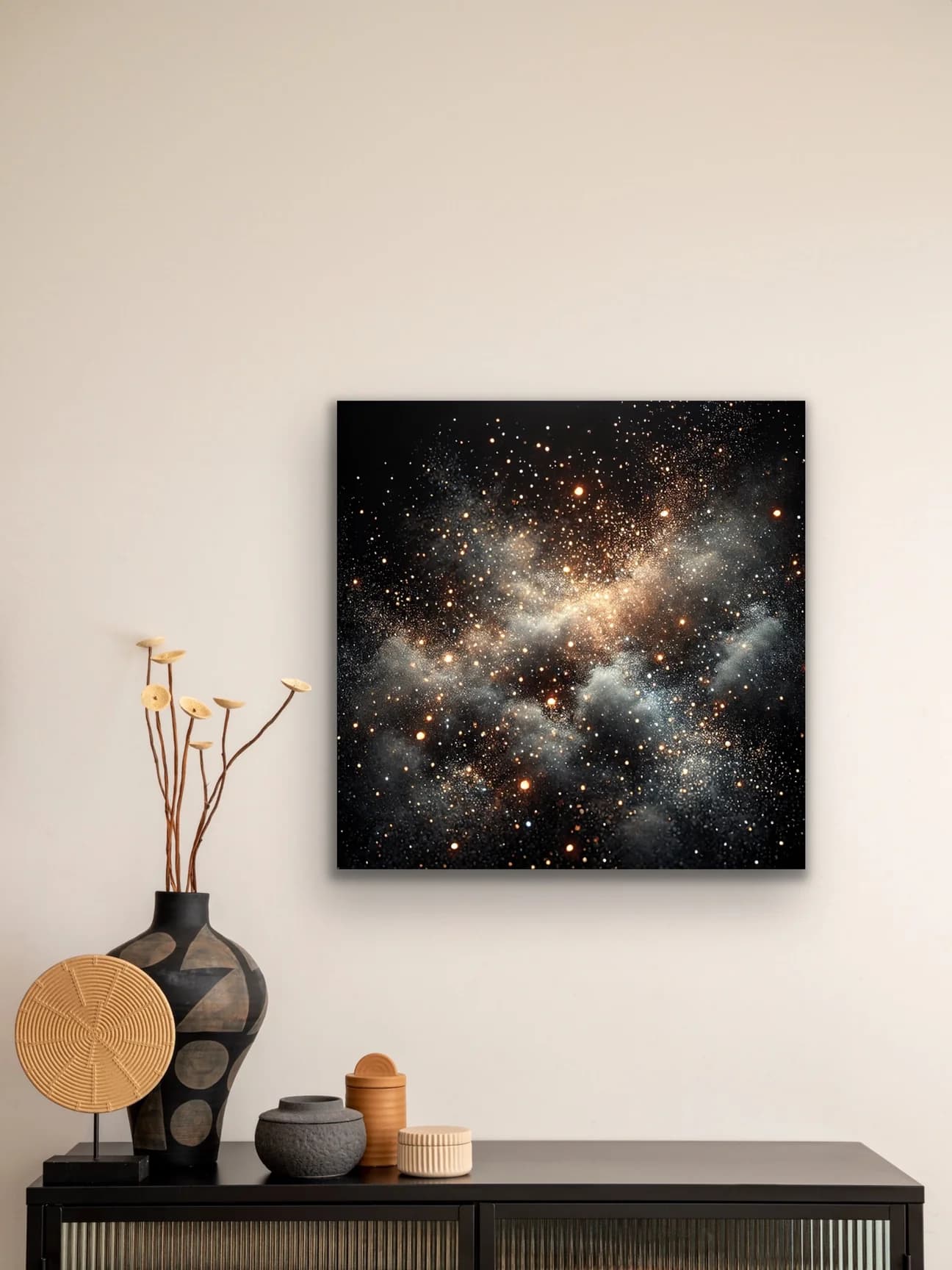 Uzay Boşluğu Kanvas Tablo 60x60cm