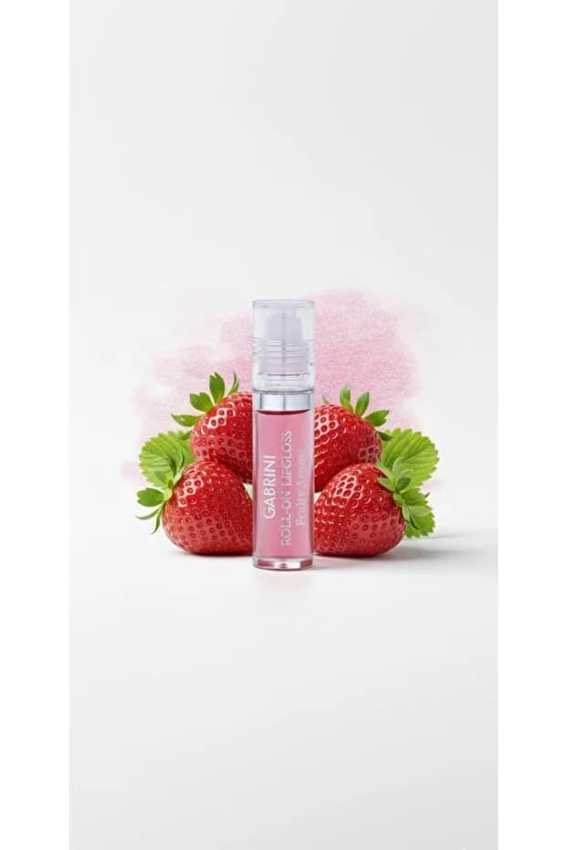Lip Gloss Ruj & Çilek Aromali Roll On Lip Gloss