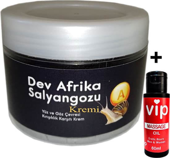 Bonie Giant Vıp:26 Dev Afrikasalyàngozu Kremi Yaşlànma Kàrşıtı 100ML Yanında Vip Èrotik Màsaj Yàğı 60 ml