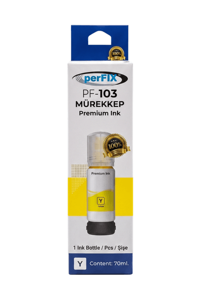 perFIX PF T103Y Sarı Şişeli Mürekkep (70 ml )