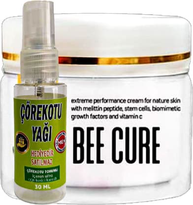 Playboy Bee Cure Krem CRK:009 100 ml Arı Zehri Relax Kremi + ve Hediye 30 ml Çörek Otu Yağı