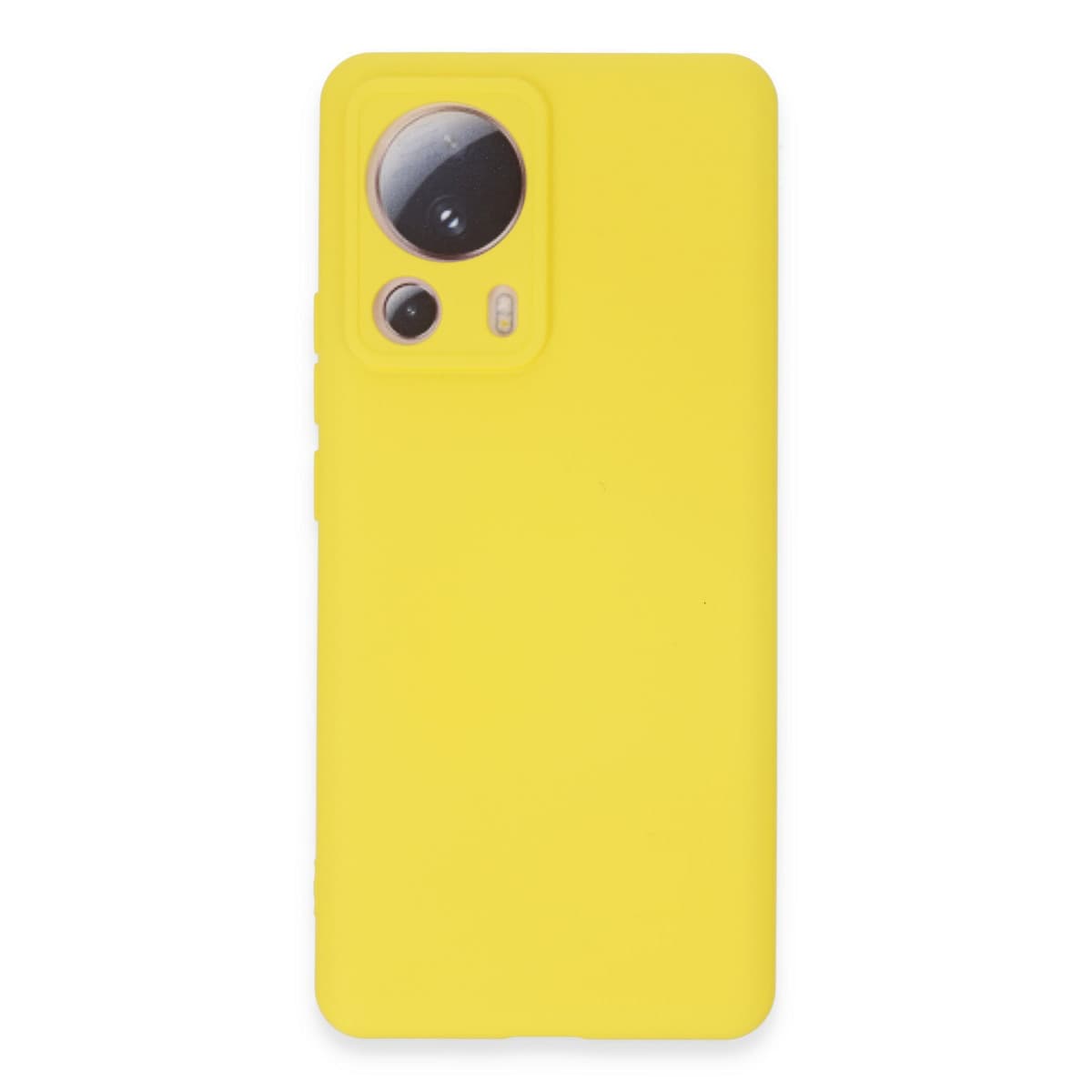 Mi 13 Lite Kılıf Nano içi Kadife Silikon - Sarı