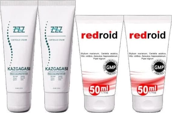 Süper Kaz Gagası Kremi 2X100 ml +Redroid Bakım Krem 2X50 ml