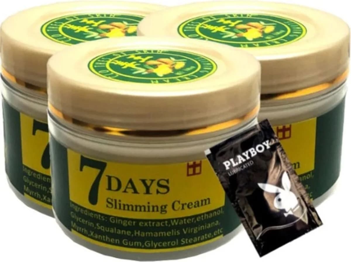 7days Ginger 3x Adet Miracle Slimming Cream 100 ml Sel Kremi + 1 Adet Jel Hediye