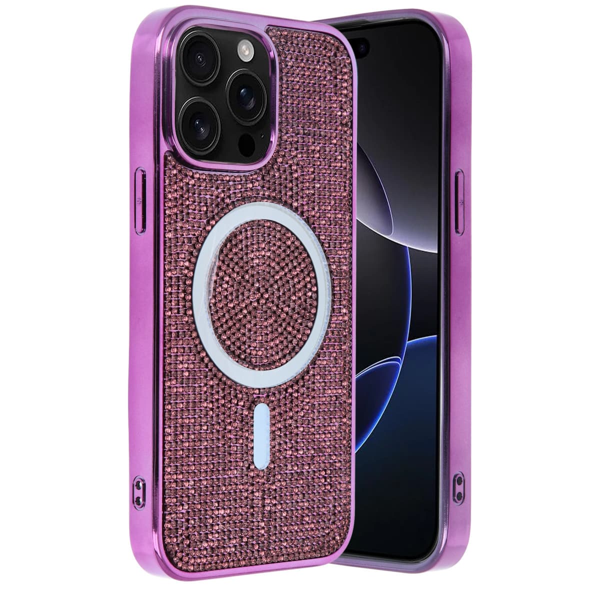 iPhone 15 Pro Max Helen Magsafe Kapak - Derin Mor