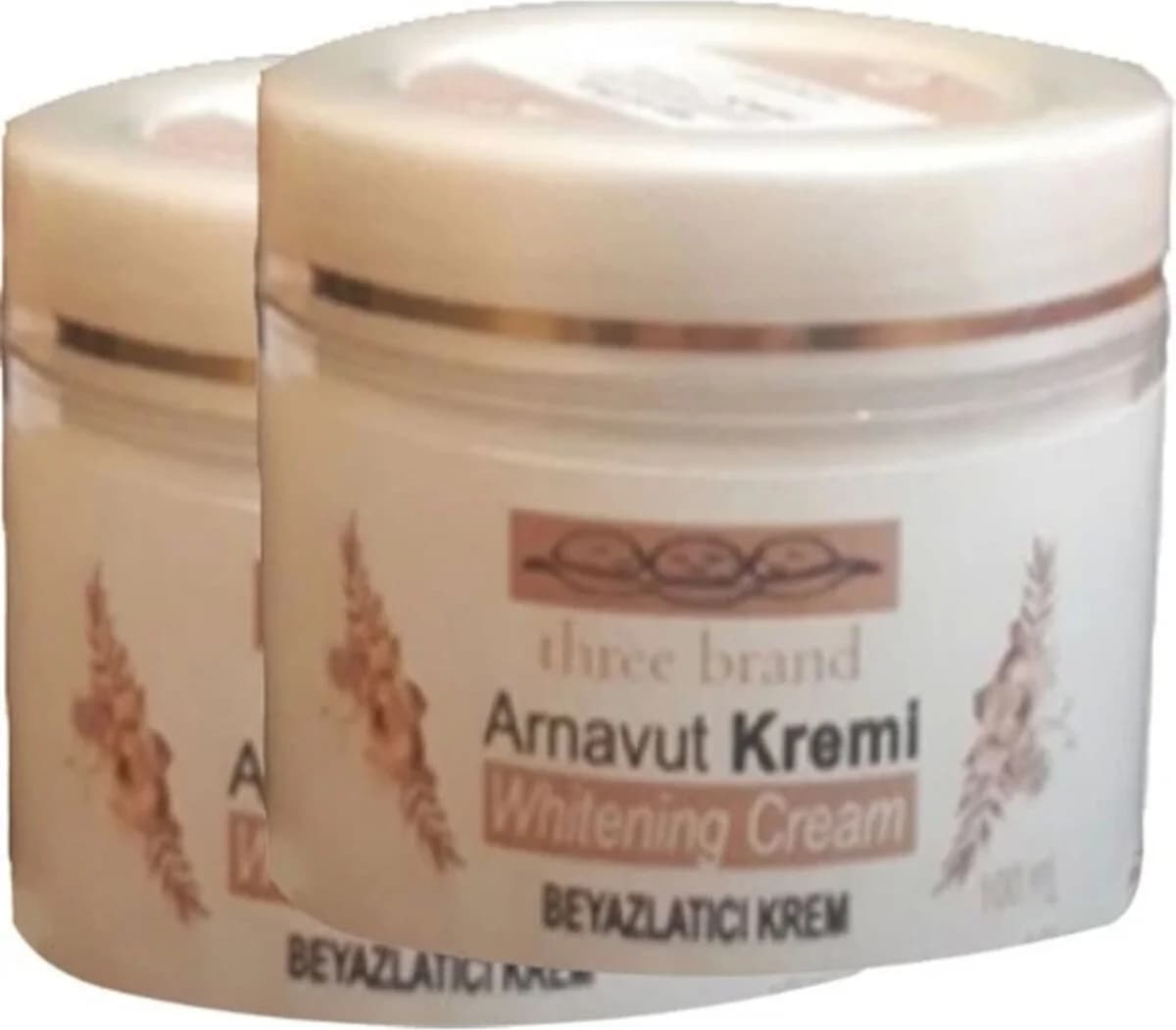 Süper Three Brand Arnavutkremi 2 Adet Whitens Cream Tümbölge Kremi 100 ml