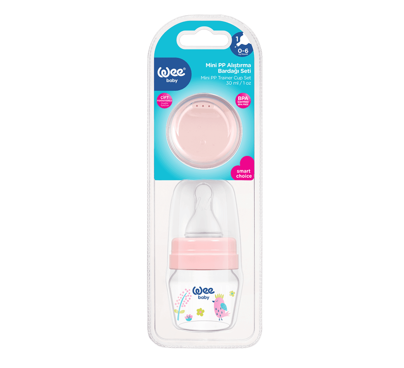 Mini PP Alıştırma Bardağı Seti 30 ml